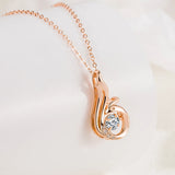 Phoenix Wisdom Necklace Dancing Zircon Ladies Pendant Jewelry