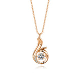 Phoenix Wisdom Necklace Dancing Zircon Ladies Pendant Jewelry
