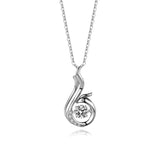 Phoenix Wisdom Necklace Dancing Zircon Ladies Pendant Jewelry