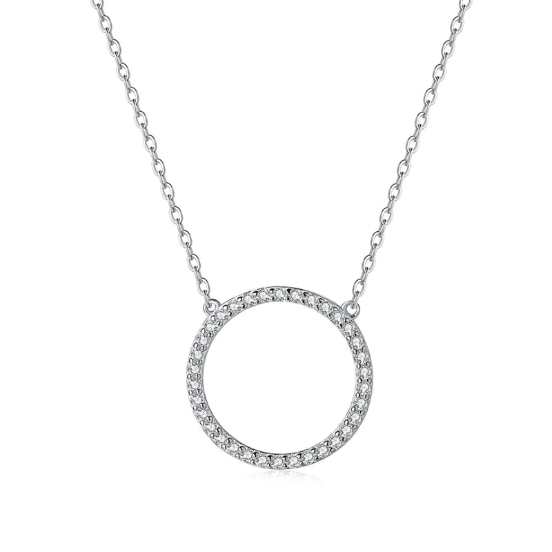 Sparkling Zircon Necklace & Earrings Set for Women
