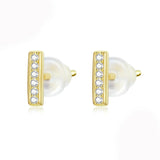 S925 Silver Sparkling Silicone Earplugs Earrings