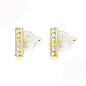 S925 Silver Sparkling Silicone Earplugs Earrings