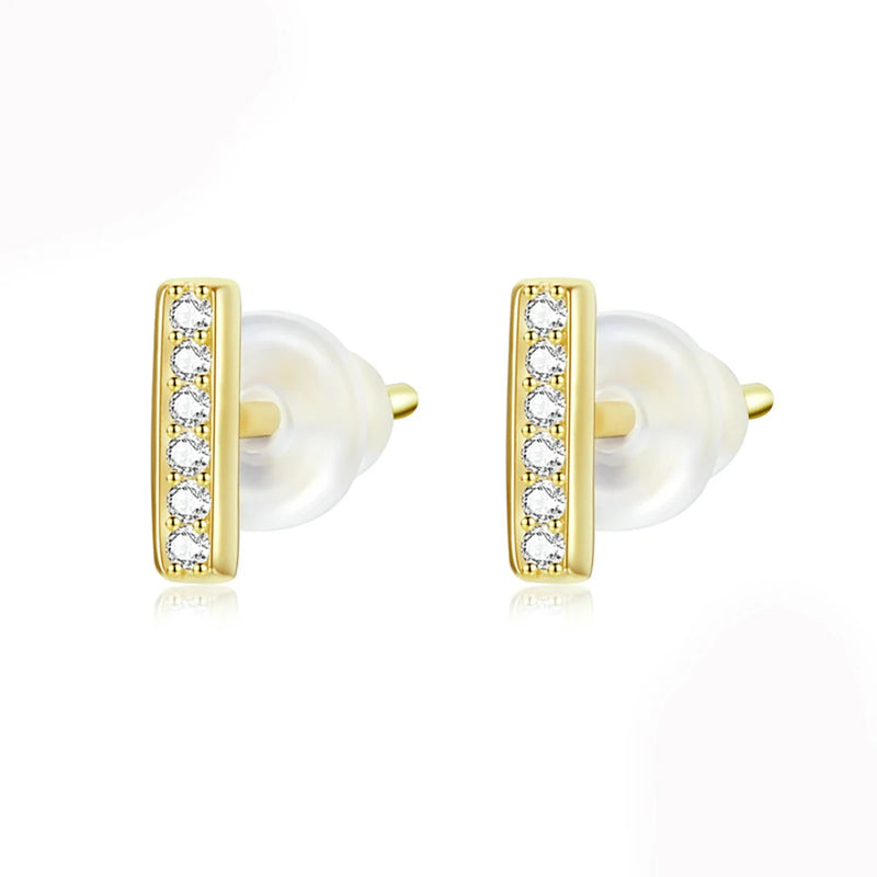 S925 Silver Sparkling Silicone Earplugs Earrings