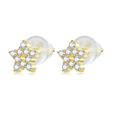 S925 Silver Sparkling Silicone Earplugs Earrings
