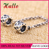 Silver Safety Chain Charms Beads for Bracelet 925 Silver Jewelry