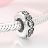 Sterling Silver Spacer S925 Beads Bracelet DIY Accessories