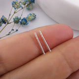 925 Silver Thread Post, Threader Post Balls with End, Ear Thread Post