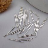 925 Silver Thread Post, Threader Post Balls with End, Ear Thread Post