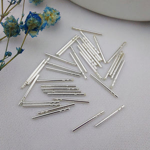 925 Silver Thread Post, Threader Post Balls with End, Ear Thread Post