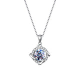 Sterling Silver VVS1 D Moissanite Windmill Pendant Necklace
