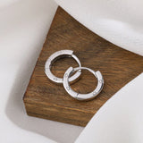 Glossy Sterling Silver Earrings - Minimalist Design