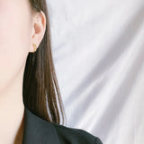 Glossy Sterling Silver Earrings - Minimalist Design