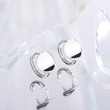 Sterling Silver Earrings Scenery All-Match Student Earrings
