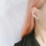 Sterling Silver Earrings Scenery All-Match Student Earrings