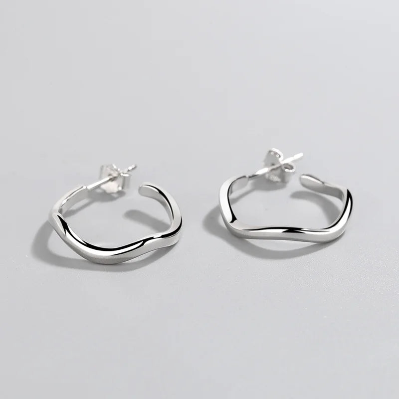 Sterling Silver Earrings Light Niche Student Silver Jewelry