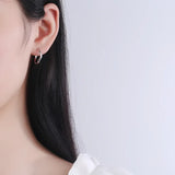 Sterling Silver Earrings Light Niche Student Silver Jewelry