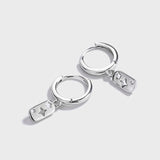 Sterling Silver Star Hollow Air Earrings INS Cold Wind Niche Wild Ear Buckle