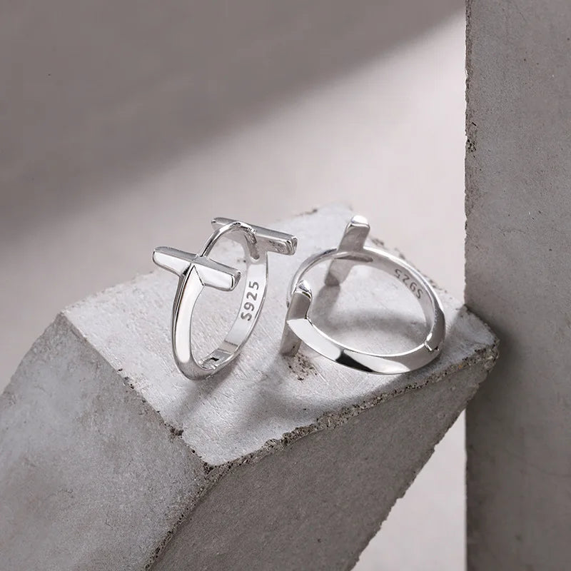 Silver Earrings Niche Wind All-Match Student Earrings