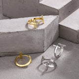 Silver Earrings Niche Wind All-Match Student Earrings