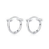 Silver Earrings Niche Wind All-Match Student Earrings