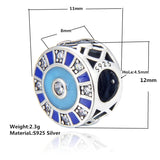 Enamel Charm Beads for Bracelet Jewelry - Women's Sterling Silver