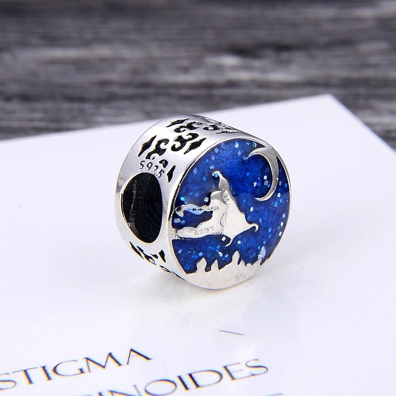 Enamel Charm Beads for Bracelet Jewelry - Women's Sterling Silver