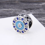 Enamel Charm Beads for Bracelet Jewelry - Women's Sterling Silver