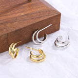 Sterling Silver Earrings Geometric Circle Earrings