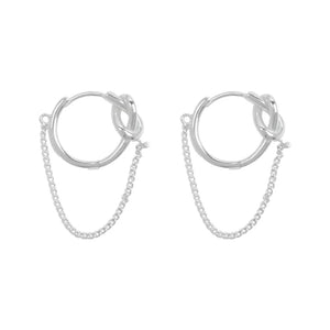 Sterling Silver Knot Ear Ring