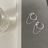 Sterling Silver Knot Ear Ring