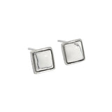 Sterling Silver Turquoise Marble Earrings Female All-Match