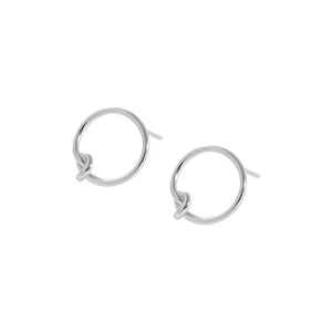 Minimalist Geometric Knotted Line Earrings