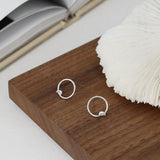 Minimalist Geometric Knotted Line Earrings