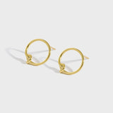 Minimalist Geometric Knotted Line Earrings