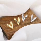 Irregular Love Sterling Silver Earrings, All-Match Student Earrings