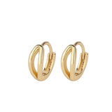Sterling Silver Circle Earrings All-Match Student Ear Jewelry