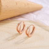 Sterling Silver Circle Earrings All-Match Student Ear Jewelry