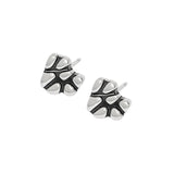 Sterling Silver Retro Earrings Minimalist Geometric Shape Thai Silver