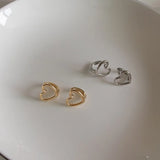 Sterling Silver Cold Wind Earrings All-Match Silver Jewelry