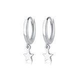 Sterling Silver Tassel Earrings Star All-Match Ear Buckle