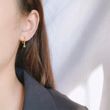 Sterling Silver Tassel Earrings Star All-Match Ear Buckle