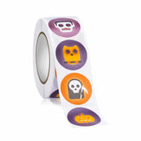 500Pcs/roll Thank You Cartoon Stationery Stickers Halloween Series Ghost Pattern