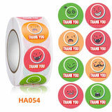 500Pcs/roll Thank You Cartoon Stationery Stickers Halloween Series Ghost Pattern