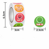 500Pcs/roll Thank You Cartoon Stationery Stickers Halloween Series Ghost Pattern