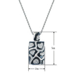 Sticks Jewelry Necklace Enamel Rhinestone Charm for Women