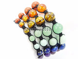 10mm Chakra Gem Stones Bracelet Healing 5Strands