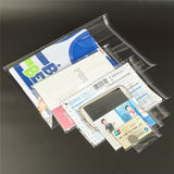 100pcs Clear Plastic Self Adhesive Bag Jewelry Candy OPP Pa