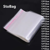 100pcs Clear Plastic Self Adhesive Bag Jewelry Candy OPP Pa