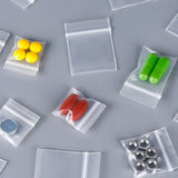 100pcs Mini Ziplock Bags Clear Pouch Storage Waterproof Plastic