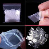 100pcs Mini Ziplock Bags Clear Pouch Storage Waterproof Plastic
